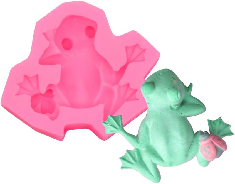3D Frog Silicone Mold for Fondant Chocolate Candy Gum Paste Polymer Clay Resin K