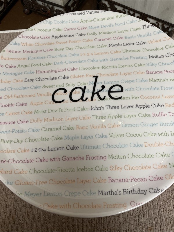 Martha Stewart Dish of the Day Pedestal Cake Stand Footed Plate gallery
