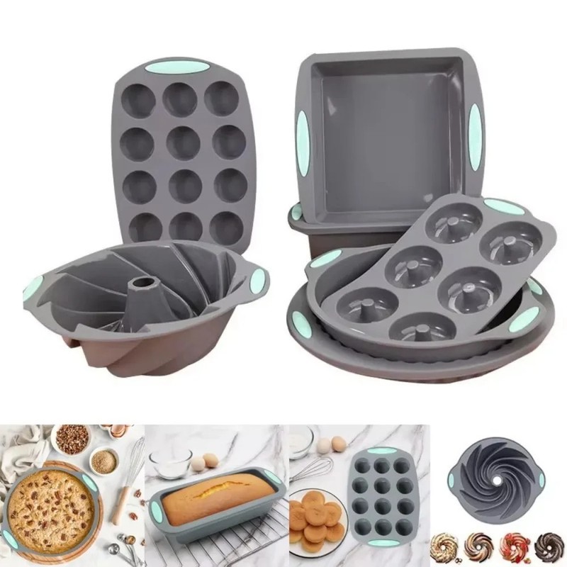 Verve & Vessel™ Silicone Bundt Cake Mold - 3D Spiral Non-Stick Baking Pan gallery