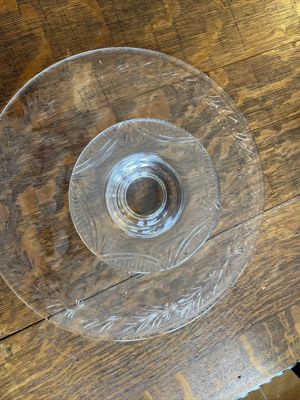 Vintage Stuart crystal cake stand/11.5x2.5 gallery