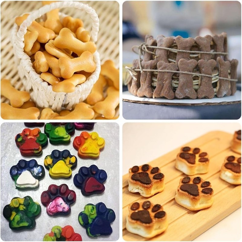 Reusable Silicone Paw & Bone Molds - Safe for Oven, Microwave & Dishwasher gallery