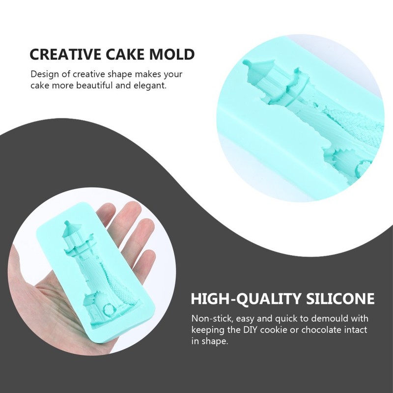Silicone Cake Mold Lighthouse Shape Sugar Cake Mold Cake Mold gallery
