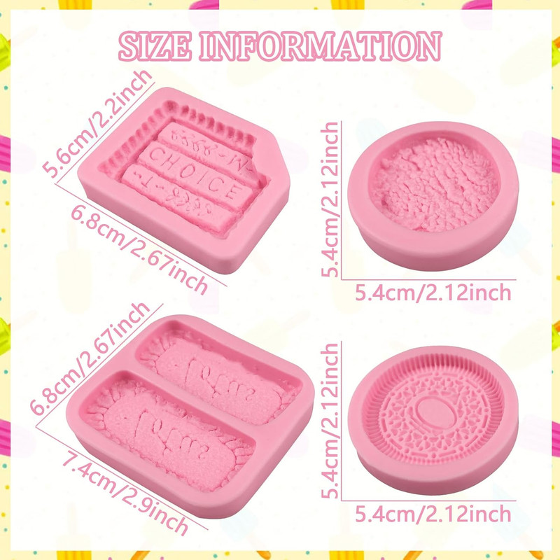 Biscuit Silicone Molds Cookies Chocolate Candy Fondant Molds Can Be Used for Cak gallery