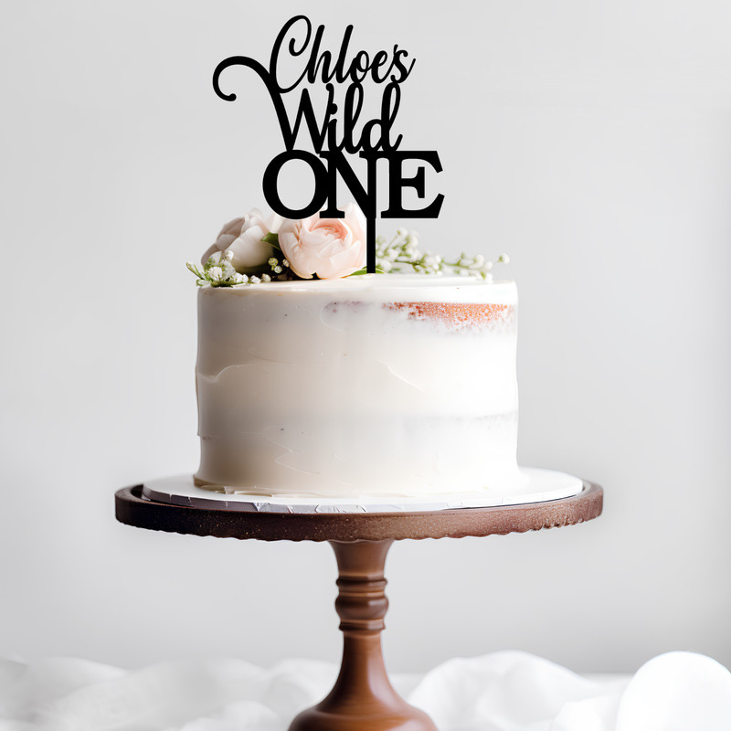 Wild One Personalised cake topper | First Birthday | First Jungle theme