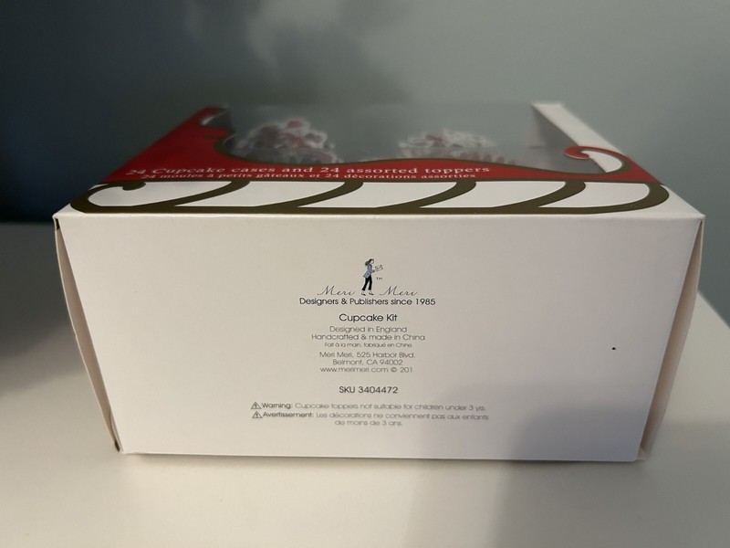 Meri Meri x Williams-Sonoma Santa & Reindeer Cupckae Liners & Toppers, set of 24 gallery