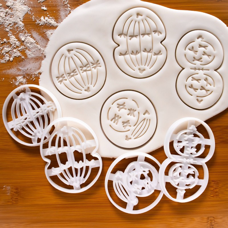 Set of 4 Meiosis I Cookie Cutters – Metaphase Anaphase Prophase Telophase cell