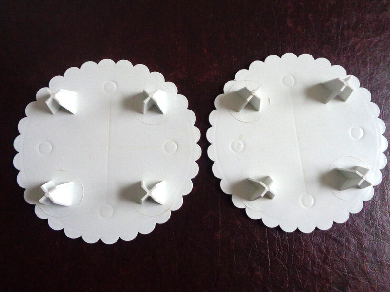 Lot of 3 Vintage Wilton Cake Separator Plates (2) 6" (1) 10" Round Scalloped gallery
