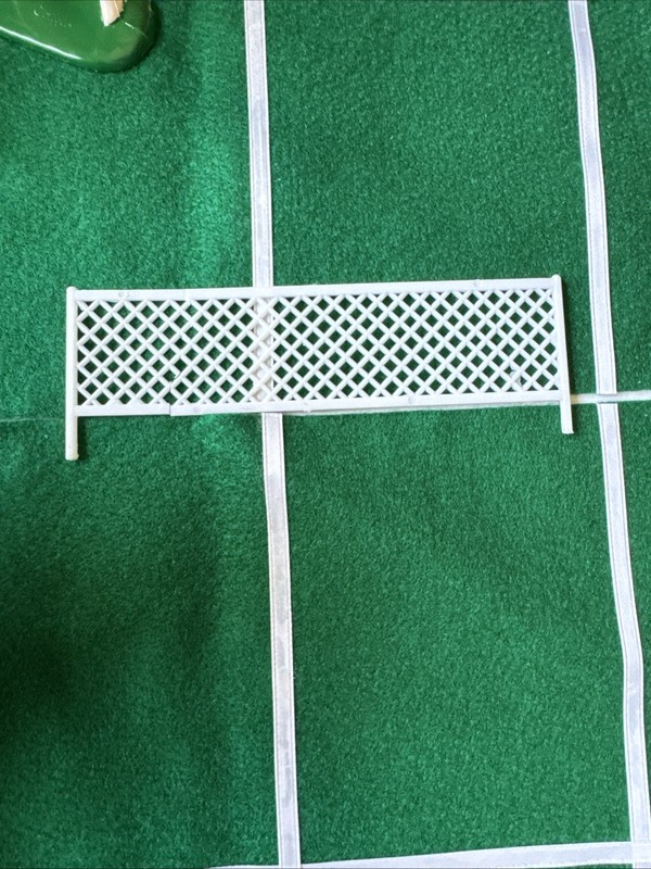 Vintage Tennis Player Cake Toppers male & female plastic felt court net gallery