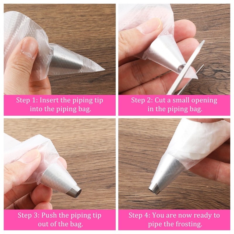 Stainless Steel #12 Round Piping Tip Reusable Icing Nozzles Baking Decor 3 PCS gallery