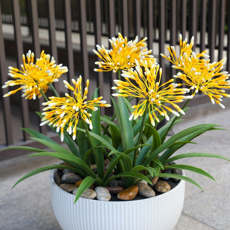 Hiforestar Fake Plants Outdoor Flowers Artificial Large Plastic Faux Flower 8 gallery