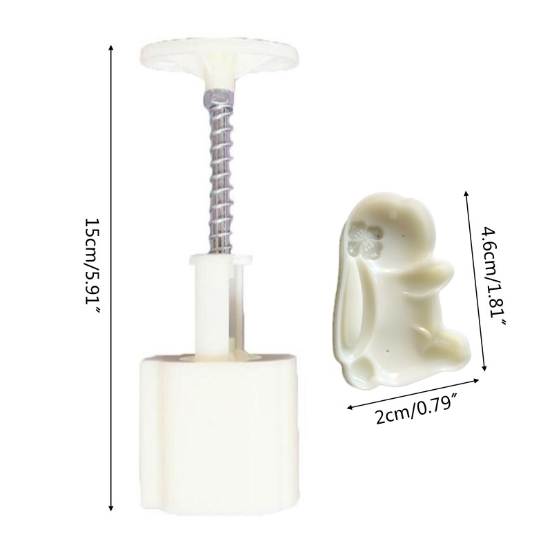 20g Rabbit Shaped Plastic Mooncake Moulds Mooncake Stamps DIY Baking Accessories gallery