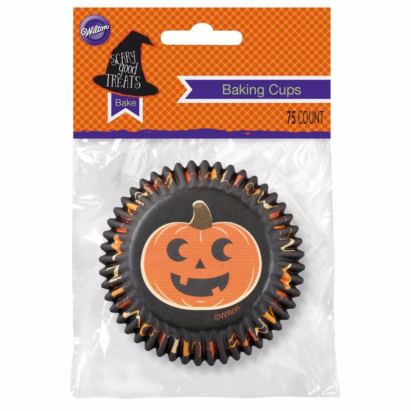 New Wilton 75 Count Standard Baking Cups – Pumpkin