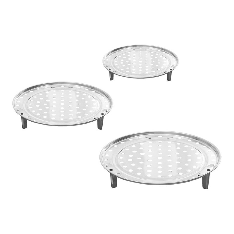 3 Pcs Steamer Rack for Cooking Egg Rice Cooker Steaming Bao Basket