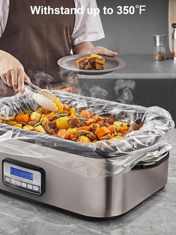 Electric Roaster Liners, 10 Count Disposable Roaster Liners, Fits 16, 18, 22 Qua gallery