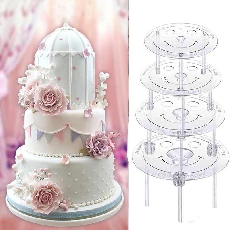 20 Pieces Plastic White Sticks Dowel Rods and 4 Pieces Cake Separato... gallery