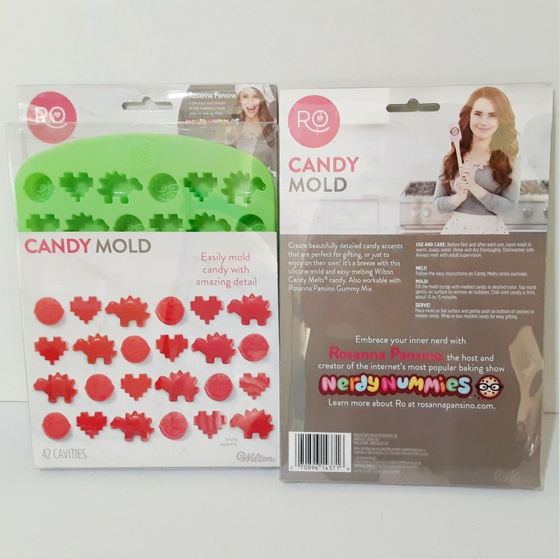 Candy Silicone Mold Cookie Heart Dinosaur Wilton Nerdy Nummies Rosanna Pansino
