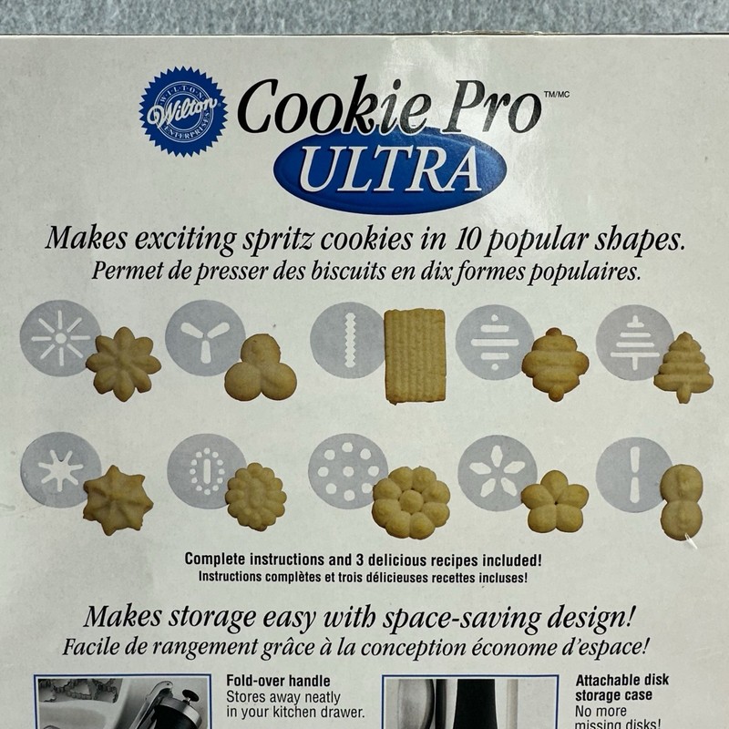 Wilton Cookie Pro Ultra Stainless Steel Aluminum Manual Press 2104-4010 NOS gallery