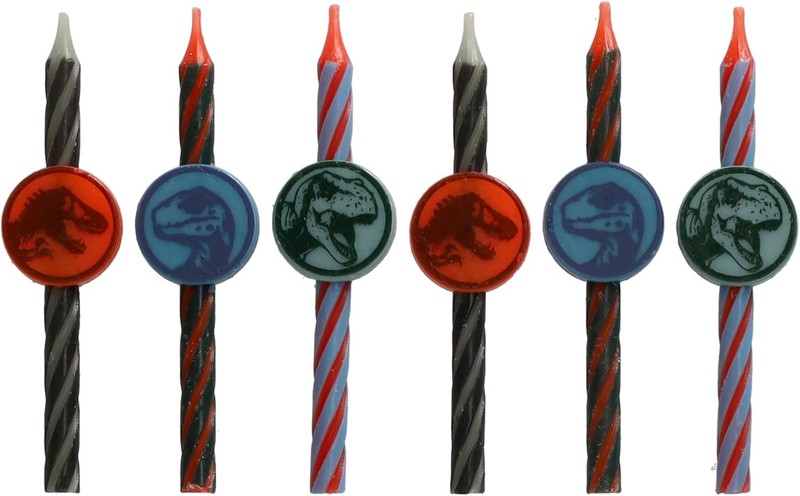 Jurassic World Birthday Cake Candles | 6 Birthday Candles for Cake Decorations, gallery