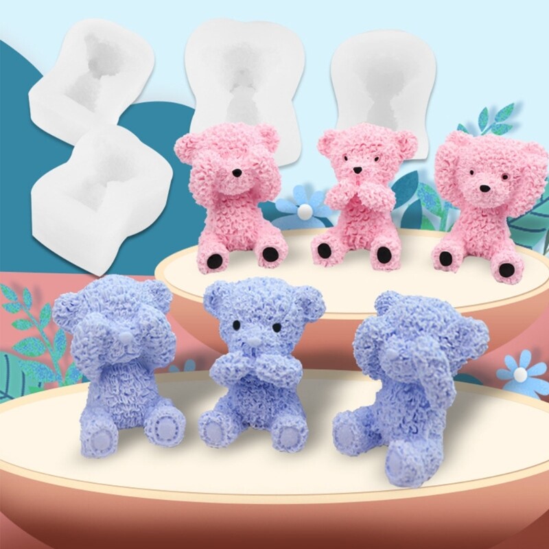 Bear Shaped Silicone Baking Molds DIY Fondant Mould Candy Moulds Chocolate Molds gallery