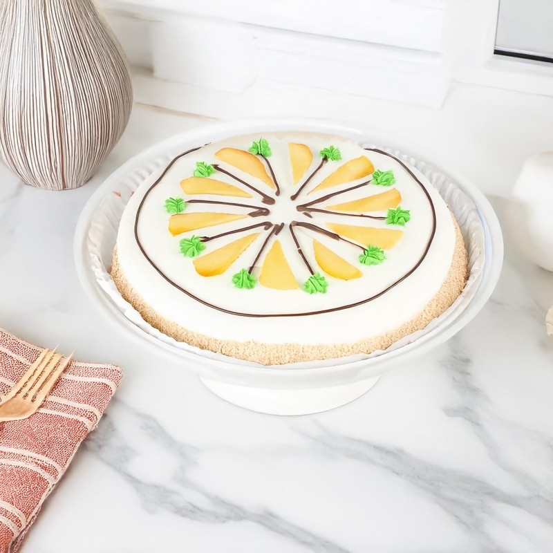 Ceramic Cake Stand, Round Fruit Plate, for Dessert, Cupcake, Salad, Cake, Per... gallery
