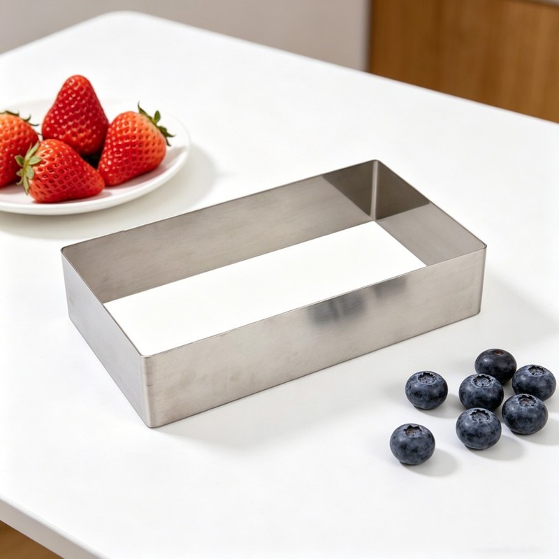 Rectangular Stainless Steel Cake Mold for Home Use Mousse Pastry Baking Pan gallery