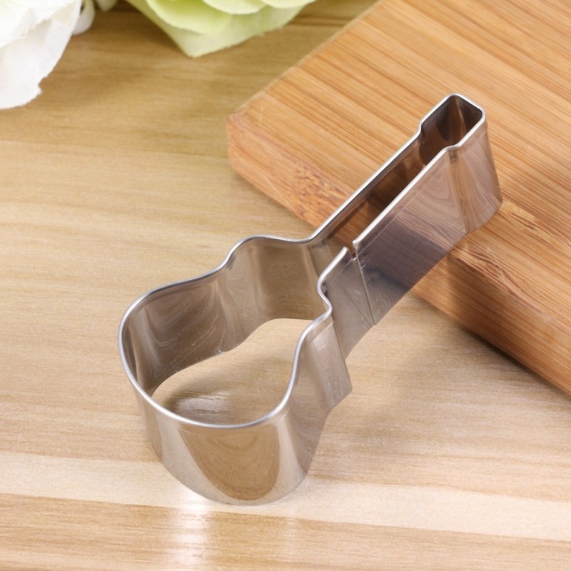 Non Rust Stainless Steel Guitar Biscuit Cutter for Home and Professional Baking gallery