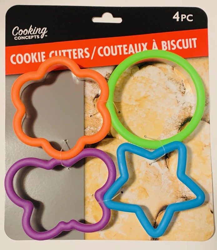 COOKING Cookie Cutters Heart, Star, Pumpkin, Flower, Butterfly, Circle 3.5”New gallery