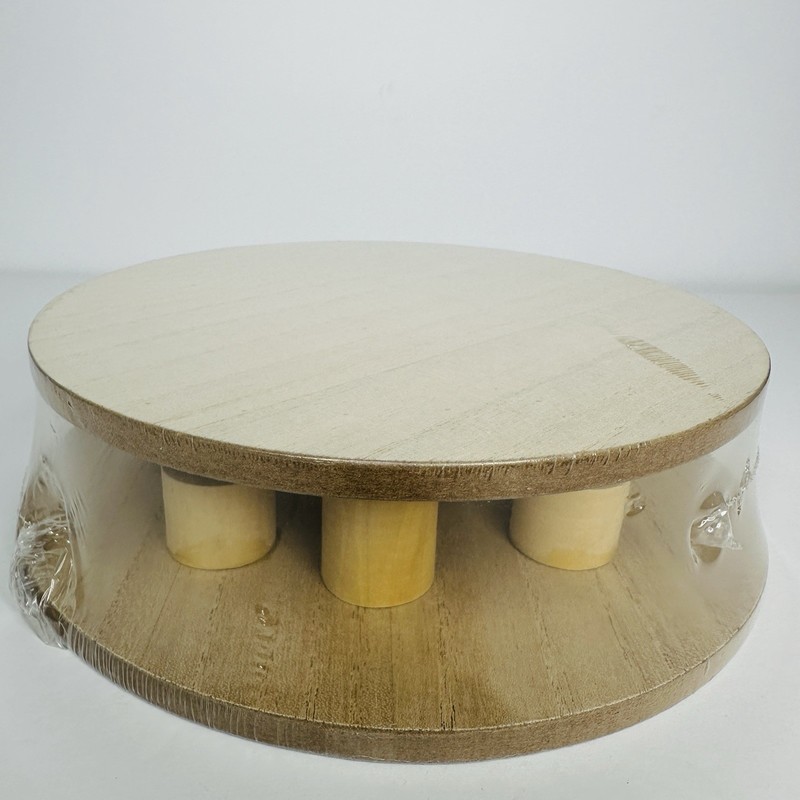 Wood Risers Round 8” & 9” Height 1” & 2” Displays Cakes Desserts Bakery NEW! gallery