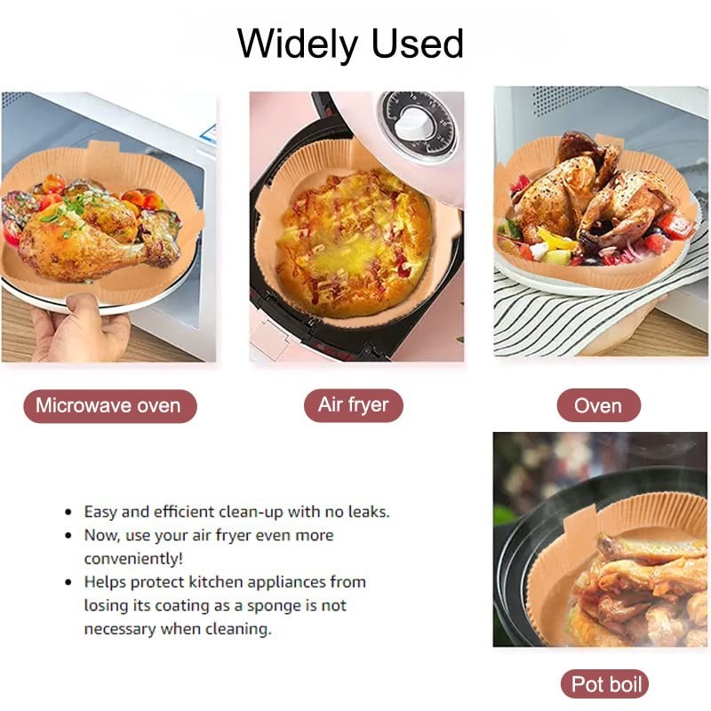 Non-Stick Parchment Paper Squares - 200PCS 7.9" Baking & Roasting Sheets, Oil & gallery