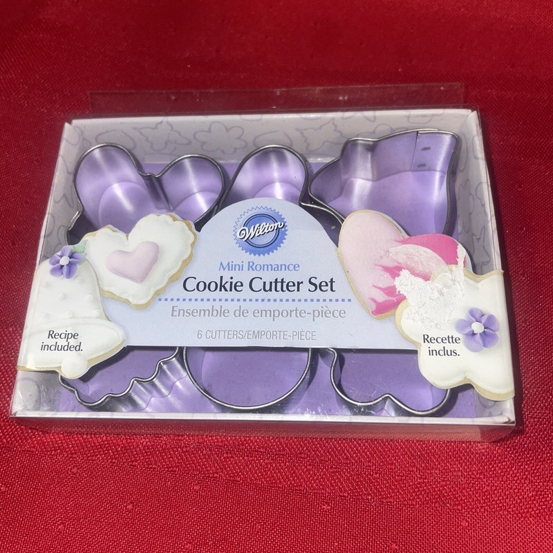 2003 Wilton Mini Romance Cookie Cutter Set of 6 New in Box