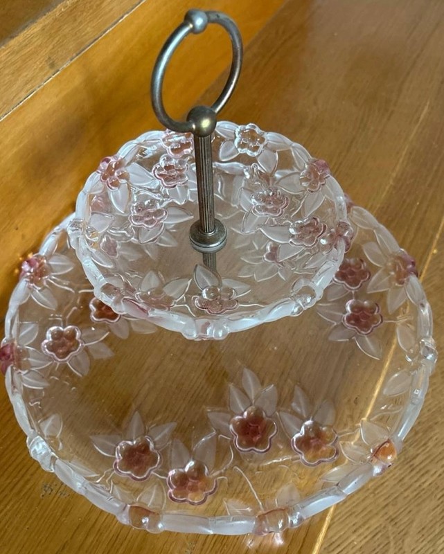Elegant Two‑Tier Glass Dessert, Fruit & Candy Stand – Cake & Cupcake Display gallery