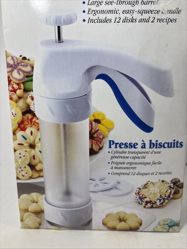 Wilton Comfort Grip COOKIE PRESS 12-Discs Ergonomic Easy Squeeze Handle Sealed gallery