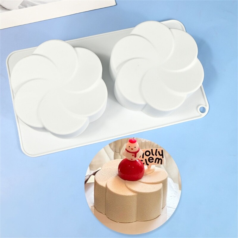 Elegant Fan Shape Flower Mousse Silicone Molds For Professional And DIY Baking gallery