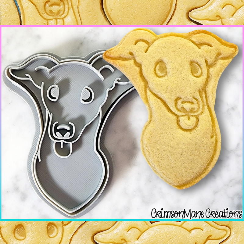 Italian Greyhound Cookie Cutter, Dog Baking Supplies, Fondant Tool, Craft Stamp