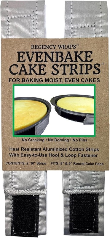 EvenBake Baking Strips - Easy to Use & Reliable for Moist Cake Layers - 8-9" gallery
