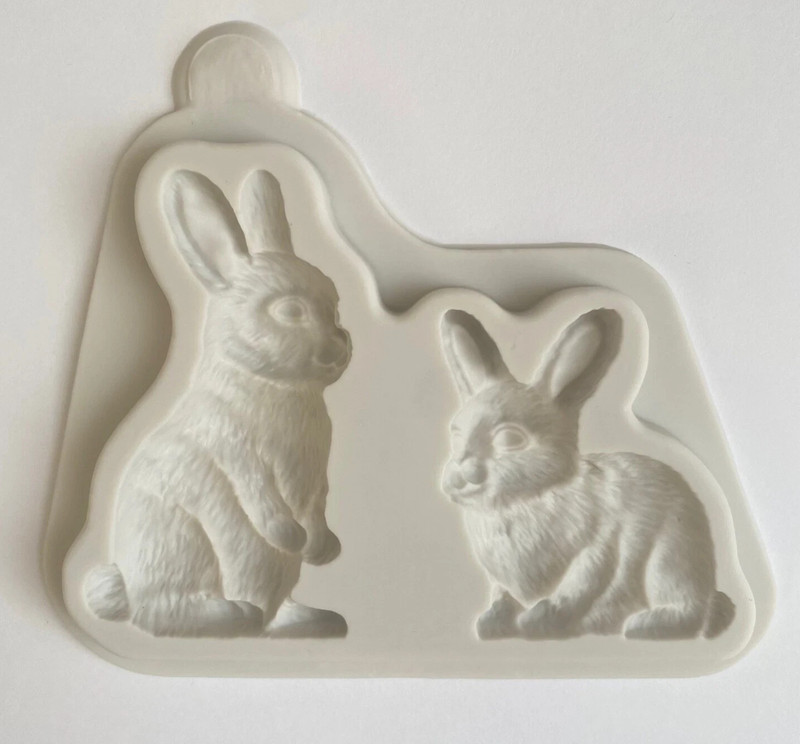 BUNNY MOLD Rabbits Silicone Fondant Mould Easter Cake Decoration Chocolate craft