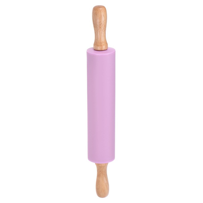 Silicone Rolling Pins for Baking 31cm x 4.2cm Purple