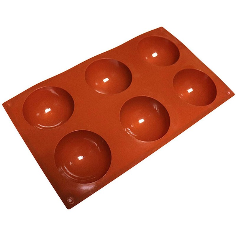 Ebancka Silicone Chocolate Molds, 6 Holes Semi Sphere Chocolate Molds, Silicone gallery