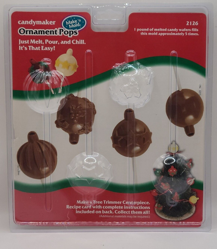 Vintage New Make 'n Mold Candy Mold Candy Maker Ornament Pops Holiday Lollipop