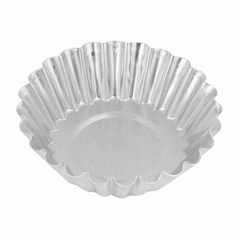 10Pcs Aluminum Alloy Egg Tart Mold Baking Tools 70mm Bakeware Mould Kitchen DSO gallery