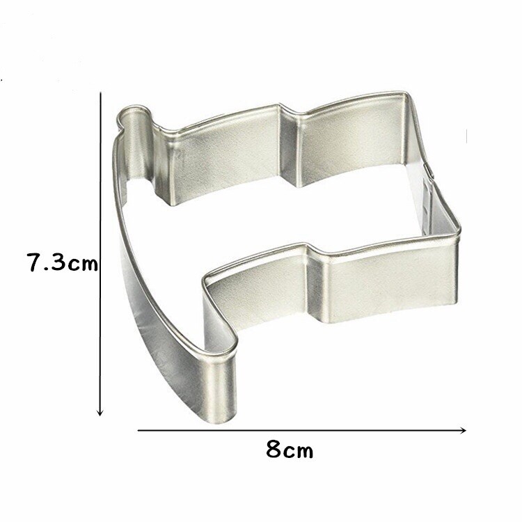Stainless Steel Flag Cookie Fruit Cheese Sandwich Bread Cutter
