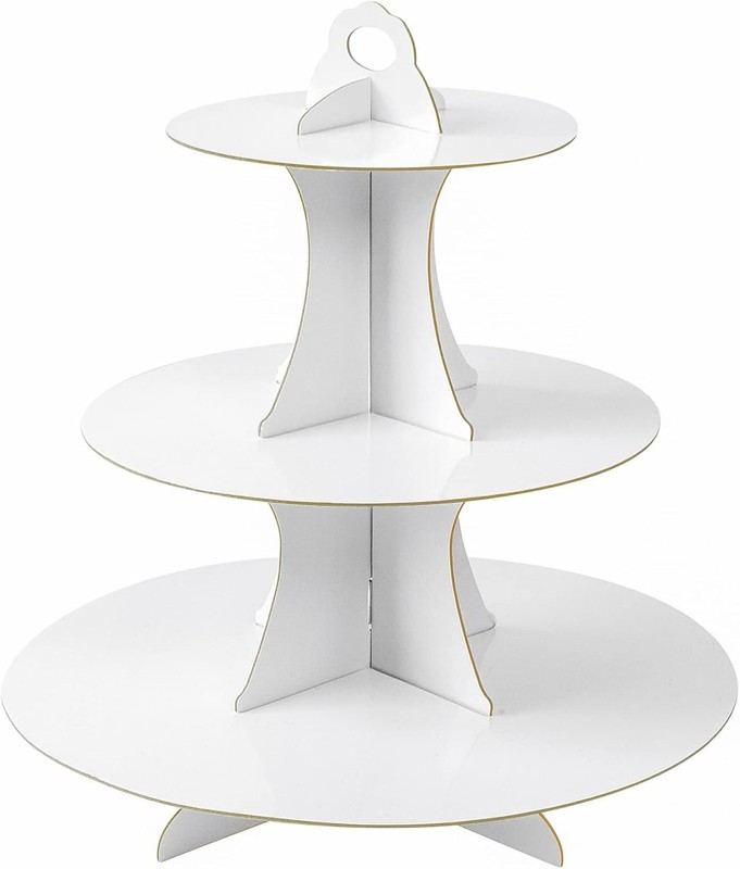 Elegant 3-Tier White Cupcake Stand - Perfect for Every Celebration gallery
