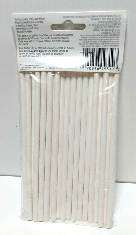 Wilton #9319 Cookie Sticks 20/Pkg-6 Inch New in Package cookie pops gallery