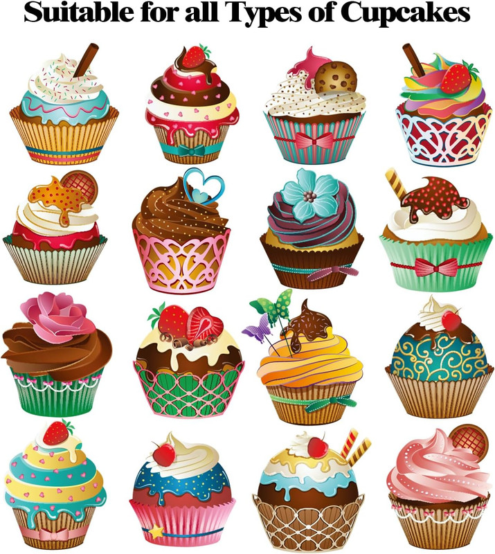 Cupcake Boxes with Window 6.5X6.5X3 Inch - 20 Pack Bakery Boxes with 4-Compartme gallery