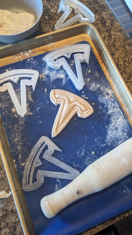 Tesla T Logo Cookie Cutter Christmas Tree Ornament gallery