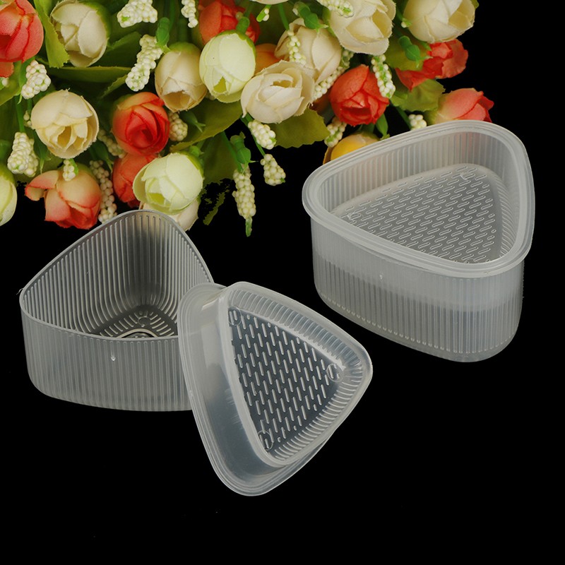 2Pcs Transparent Practical Kitchen Bento Decorating Sushi Onigiri Mold-dx gallery