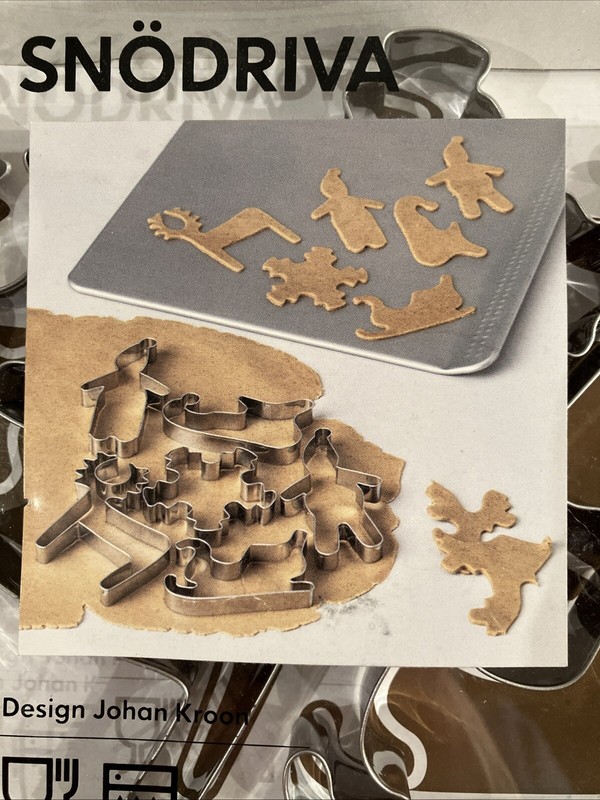 Set of 6 Xmas Holiday Cookie Cutters Snodriva Design by Johan Kroon for IKEA gallery