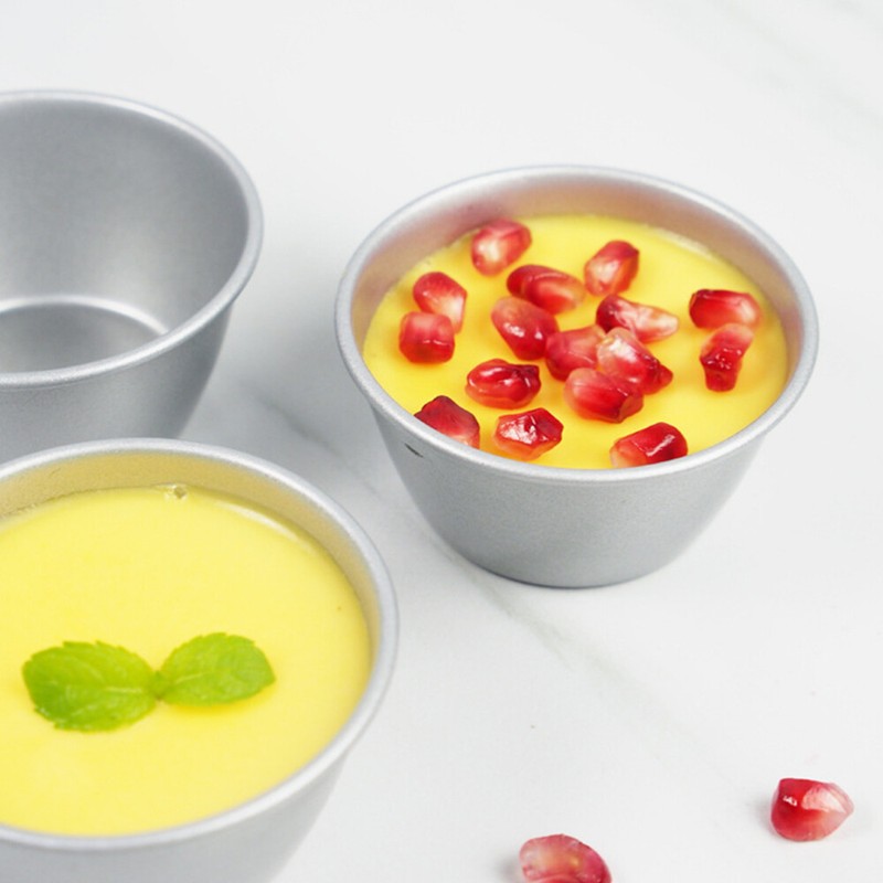 4PCS Convenient Baking Tins Cake Pan Metal Muffin Cups Aluminum Baking Cups gallery