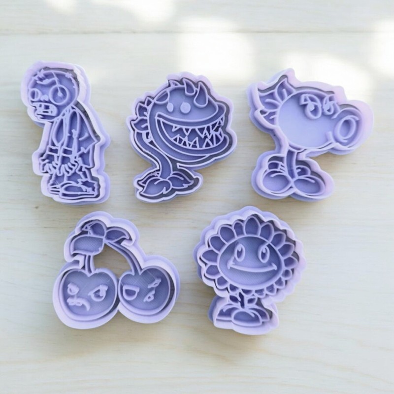 Plants Vs Zombies Cookie Cutters. Cookie Cutter Set. Play-Doh gallery