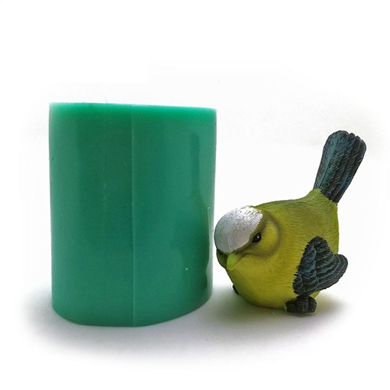 DIY 3D Silicone Mold Bird Shape Cake Decoration Tools Sculpture Candle Molds